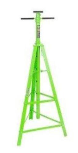 DESCRIPTION: (1) UNDERHOIST JACK STAND BRAND/MODEL: OEM TOOLS #24849 INFORMATION: GREEN, 4000 LB CAPACITY SIZE: 85-3/8" MAX HEIGHT RETAIL$: $213.61 EA
