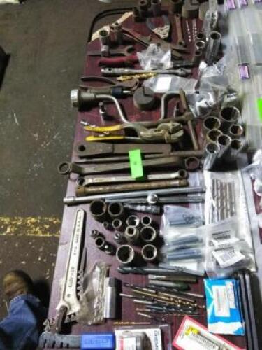 DESCRIPTION: (1) TABLE OF MISC HAND TOOLS BRAND/MODEL: MANY INFORMATION: SEE INSPECTION QTY: 1