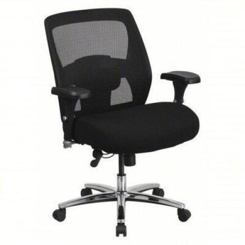 DESCRIPTION: (1) OFFICE CHAIR BRAND/MODEL: FLASH FURNITURE #420G56 INFORMATION: BLACK, MESH AND FABRIC, GRAY FRAME SIZE: 22" RETAIL$: $438.85 EA QTY: