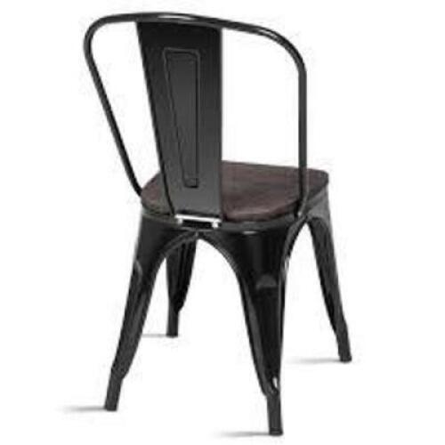 DESCRIPTION: (1) STACKING CHAIR, METAL INFORMATION: BLACK, METAL RETAIL$: $80.00 EA QTY: 1