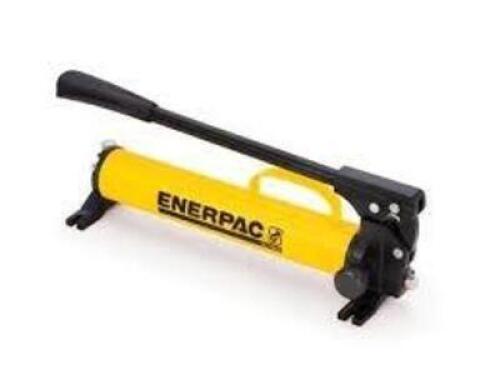 DESCRIPTION: (1) HYDRAULIC HAND PUMP BRAND/MODEL: ENERPAC #P39 INFORMATION: YELLOW, STEEL RETAIL$: $617.00 EA QTY: 1