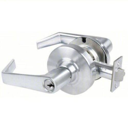 DESCRIPTION: (2) CLASSROOM DOOR HANDLE BRAND/MODEL: SCHLAGE #ALX70P INFORMATION: SILVER, LOCKSET, S123 RETAIL$: $202.68 EA QTY: 2