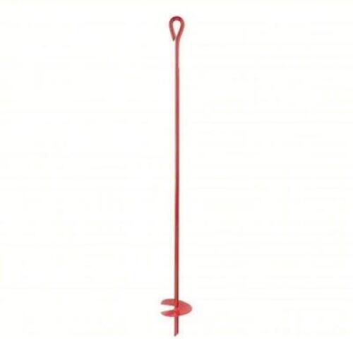 DESCRIPTION: (1) EARTH ANCHOR BRAND/MODEL: PRODUCT NUMBER #4LVK5 INFORMATION: RED, STEEL, 800 LB CAPACITY SIZE: 40" LONG, 4" DIAMETER RETAIL$: $10.09