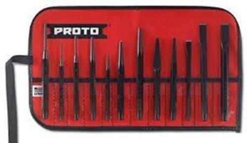 DESCRIPTION: (1) ROLL UP PUNCH AND CHISEL SETBRAND/MODEL: PROTO #J46S2INFORMATION: 12 PIECESRETAIL$: $126.45 EAQTY: 1