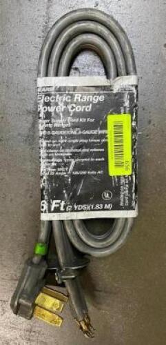 6' ELECTRIC RANGE CORD.