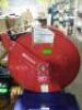 DESCRIPTION: (1) DUAL REEL SPRING RETURN HOSE REEL BRAND/MODEL: REELCRAFT #4NB33 INFORMATION: RED, 1/2 IN MNPT X 1/2 IN MNPT, STEEL SIZE: 50' RETAIL$: - 3