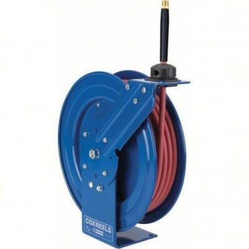 DESCRIPTION: (1) SPRING RETURN HOSE REEL BRAND/MODEL: COXREELS #271F75 INFORMATION: BLUE SIZE: 3/8" X 50' RETAIL$: $516.47 EA QTY: 1