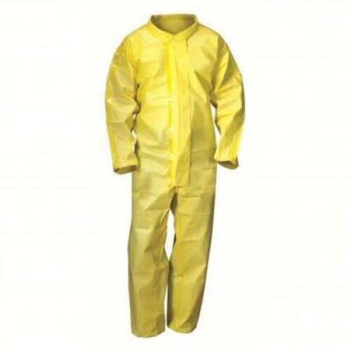 DESCRIPTION: (6) COVERALLS BRAND/MODEL: CONDOR #30LU93 INFORMATION: YELLOW, HEAD SEALED SEAM SIZE: XL RETAIL$: $172.38 TOTAL QTY: 6