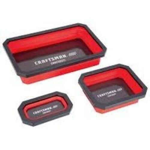 DESCRIPTION: (2) MAGNETIC TOOL TRAY SET OF (3) BRAND/MODEL: DURATOOL #22-25440 INFORMATION: RED RETAIL$: $40.00 EA QTY: 2