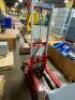 DESCRIPTION: (1) MANUAL STRADDLE STACKER BRAND/MODEL: DAYTON/11N201 INFORMATION: LOAD CAPACITY: 500 LBS/RED & SILVER/ADJUSTABLE STRADDLE RETAIL$: 1,63 - 5