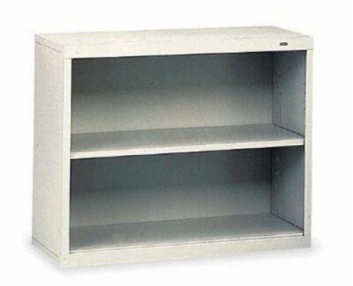 DESCRIPTION: (1) STATIONARY BOOKCASE BRAND/MODEL: TENNSCO/B-30LG INFORMATION: LIGHT GRAY/2-SHELVES RETAIL$: 207.85 SIZE: 34-1/2"W X 28"H X 13-1/2"D QT