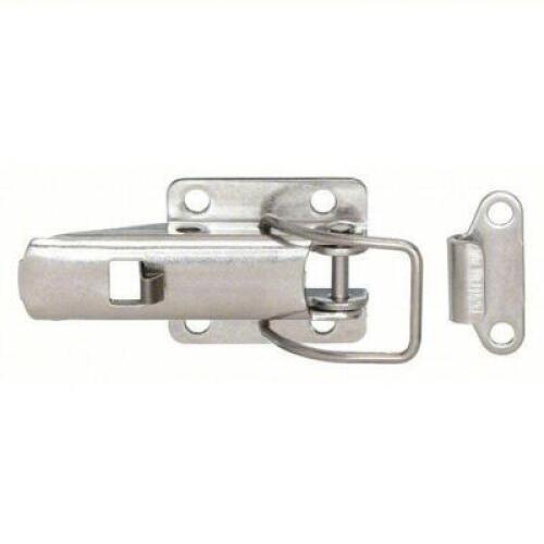 DESCRIPTION: (1) BOX OF APPROX (100) STAINLESS DOOR LATCHBRAND/MODEL: 1XPE3SIZE: 1-1/8 IN DP 1-1/4 IN HT 3IN WRETAIL$: $13.01 EAQTY: 1