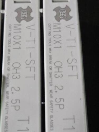 DESCRIPTION: (10) HSS SPIRAL FLUTE TAPS BRAND/MODEL: OSG V-TI-SFT SIZE: M10X1.0 RETAIL$: $525.90 QTY: 10