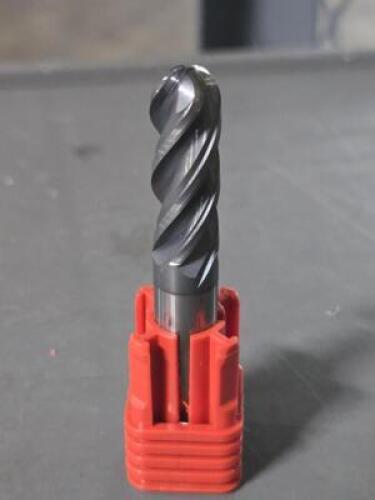 DESCRIPTION: (2) SOLID CARBIDE GP BALL END MILL BRAND/MODEL: FULLERTON 34097 SIZE: 3/8" DIA RETAIL$: $109.38 QTY: 2