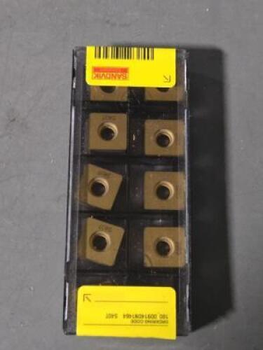 DESCRIPTION: (30) CARBIDE MODULMILL INSERTS BRAND/MODEL: SANDVIK COROMANT 180_009140N1464 S40T RETAIL$: $628.50 QTY: 30