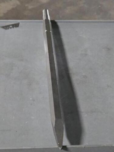 DESCRIPTION: (1) BULL POINT HEX SHANK CHISEL BRAND/MODEL: WESTWARD 22UU89 SIZE: 3/4" HEX SHANK 18" RETAIL$: $34.66 QTY: 1