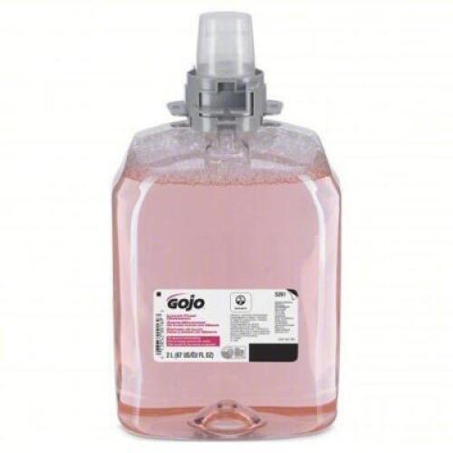 DESCRIPTION: (2) LUXURY FOAM HAND WASH BRAND/MODEL: GOJO #5261-02 INFORMATION: PEACH COLOR SIZE: 2L RETAIL$: $59.68 EA QTY: 2