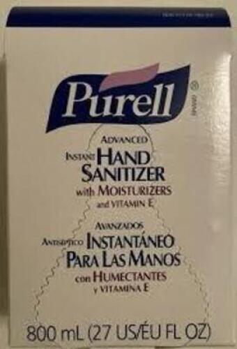 DESCRIPTION: (1) CASE OF (12) HAND SANITIZER REFILL BRAND/MODEL: GOJO #21749-700-80 SIZE: 800 ML RETAIL$: $175.00 EA QTY: 1