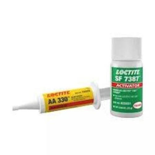 DESCRIPTION: (4) ACRYLIC ADHESIVE BRAND/MODEL: LOCTITE #4KL15 INFORMATION: AA 330, ACTIVATOR CURED, 250 ML, SYRINGE, YELLOW, GEL RETAIL$: $169.66 EA Q
