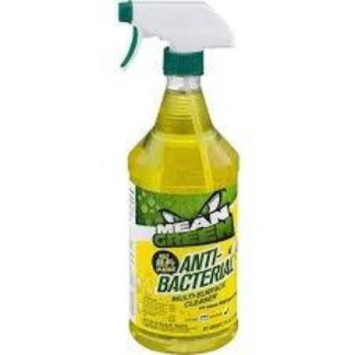DESCRIPTION: (12) ANTI-BACTERIAL CLEANER BRAND/MODEL: MEAN GREEN #56JF18 SIZE: 1 QT RETAIL$: $5.00 EA QTY: 12