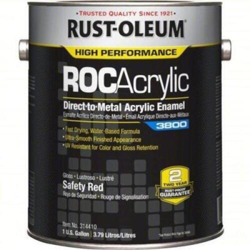 DESCRIPTION: (1) ENAMEL COATING BRAND/MODEL: RUST-OLEUM #454H20 INFORMATION: SAFETY RED SIZE: 1 GALLON RETAIL$: $92.35 EA QTY: 1