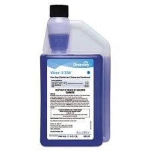 DESCRIPTION: (2) ONE STEP DISINFECTANT CLEANER BRAND/MODEL: DIVERSEY VIREX 2 256 SIZE: 2.5 L RETAIL$: $35.65 EA QTY: 2