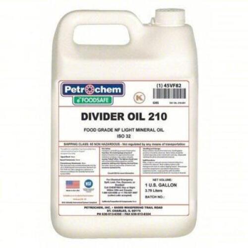 DESCRIPTION: (1) DIVIDER OIL BRAND/MODEL: PETROCHEM #45VF82 SIZE: 1 GALLON RETAIL$: $60.86 EA QTY: 1