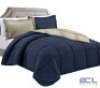 DOUBLE FULL/QUEEN REVERSIBLE COMFORTER NAVY/GREY