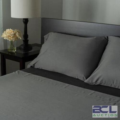 COOLING CHARCOAL INFUSED TENCEL KING SHEET SET GRAY