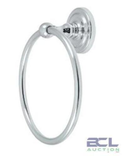 6-1/2" SOLID BRASS TOWEL RING IN CHROME