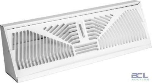 18" WHITE BASEBOARD REGISTER