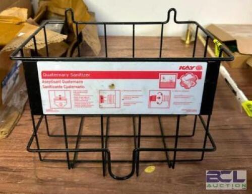 WALL MOUNT SANITIZING STATION BOTTLE HOLDER