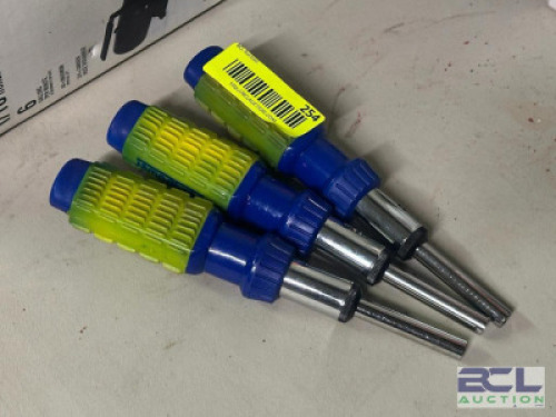 (3) - RATCHETING SCREWDRIVERS