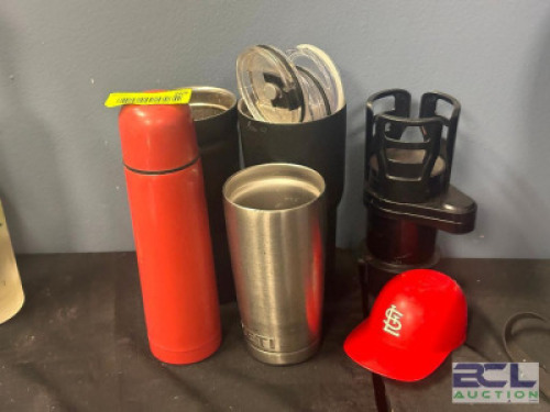 6 PC. TUMBLER, CUP HOLDER, AND MINI HELMET SET