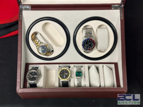 (6) PC. WATCH AND REVOLVING CASE LOT