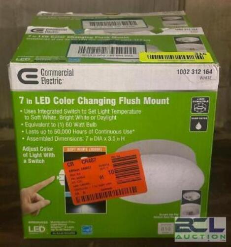 (2) - LED COLOR CHANGING FLUSH MOUNTS