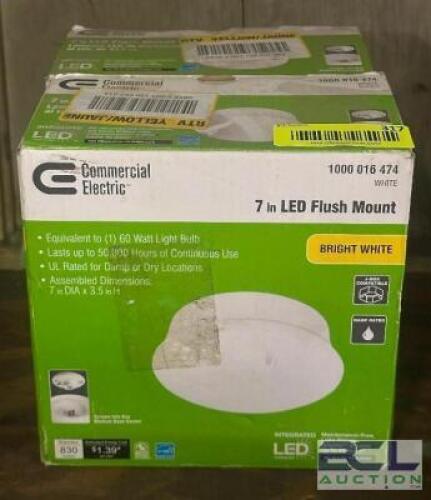 (2) - LED COLOR CHANGING FLUSH MOUNTS