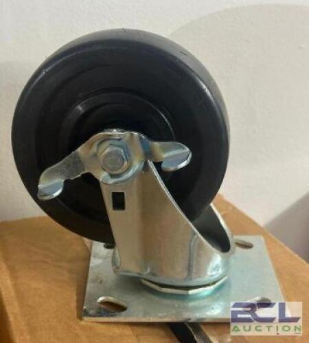 (4) - HEAVY DUTY CASTERS WITH HARDWARE