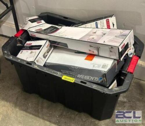 LARGE TOTE OF ASSORTED PVC PIECES