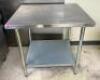 36" STAINLESS TABLE WITH UNDERSHELF