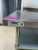 60" STAINLESS TABLE WITH DOUBLE UNDERSHELF AND DOUBLE RISER - 2