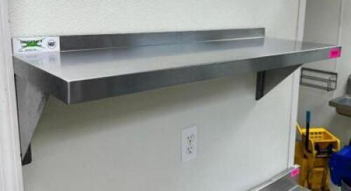 36" STAINLESS WALL SHELF