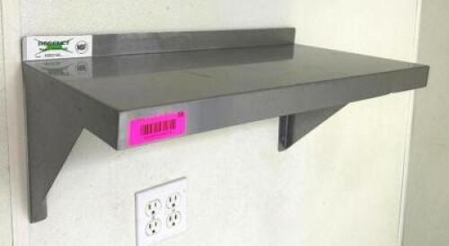 24" WALL MOUNT STAINLESS SHELF