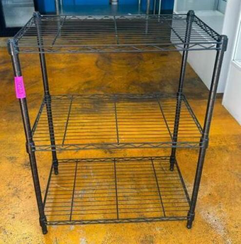(2) 3-TIER WIRE SHELVING UNITS