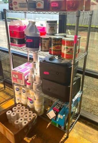 4-TIER WIRE SHELVING UNIT