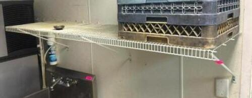 72" WALL MOUNT WIRE SHELF