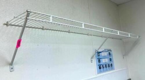 72" WALL MOUNT WIRE SHELF