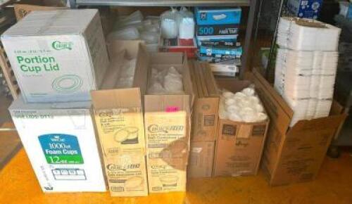 ASSORTED PAPER PRODUCTS AND TO-GO CONTAINERS