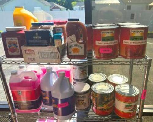 ASSORTED FOOD STUFFS AS SHOWN