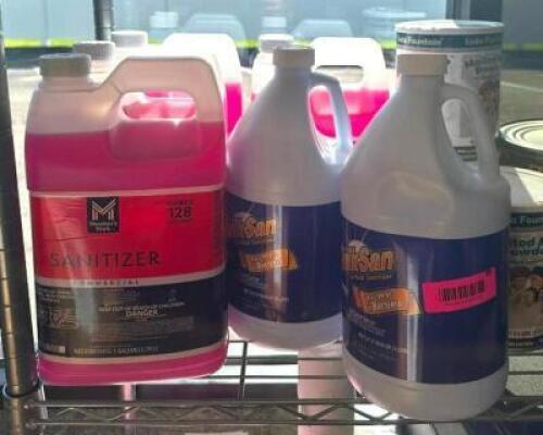 ASSORTED CLEANING SUPPLIES AS SHOWN